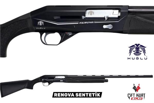 Huğlu RENOVA SENTETİK 12 Tüplü Şarjörlü Yarı Otomatik Av Tüfeği